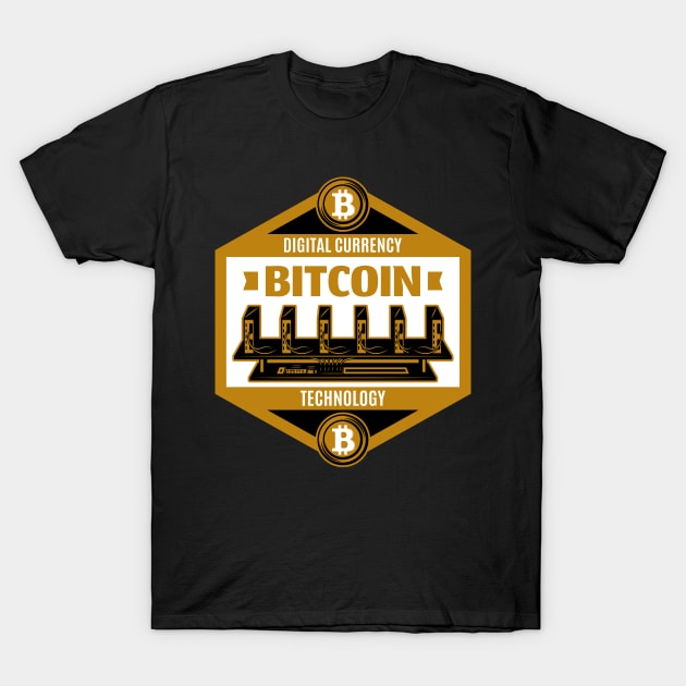 Bitcoin Miner T-Shirt by CryptoTextile